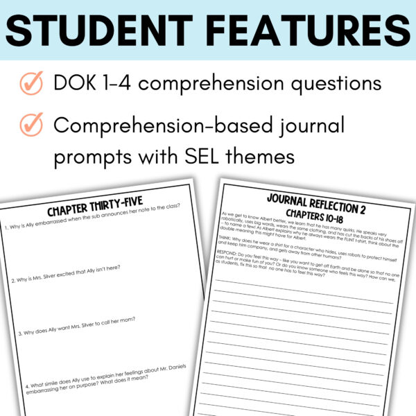 Fish in a Tree Novel Study Guide - Reading Comprehension and Reflection ...