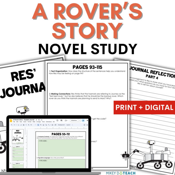 A Rover's Story Novel Study Cover