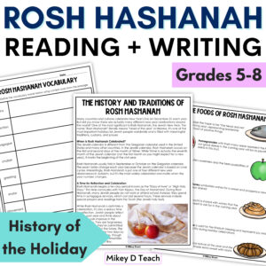 Rosh Hashanah Reading and Writing Activities