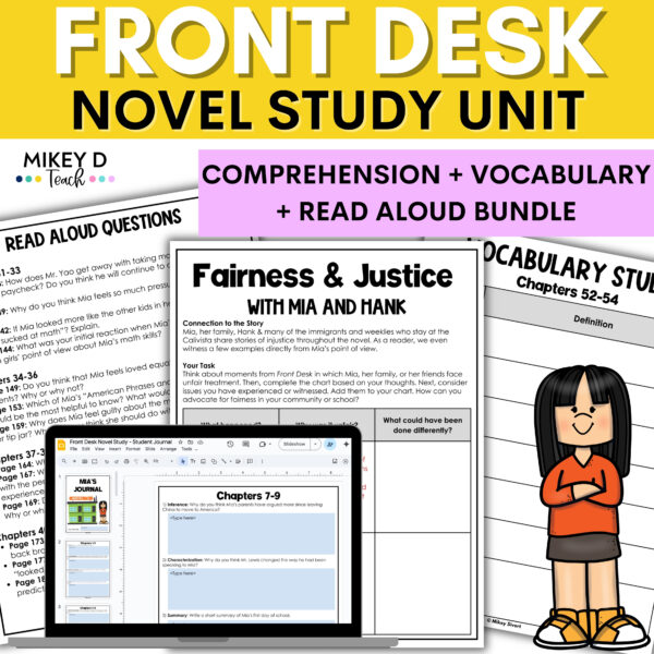 Front Desk Novel Study Unit